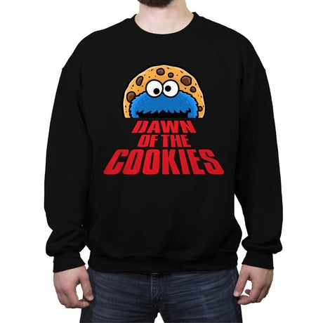 Dawn of the Cookies - Crew Neck Sweatshirt Crew Neck Sweatshirt RIPT Apparel Small / Black