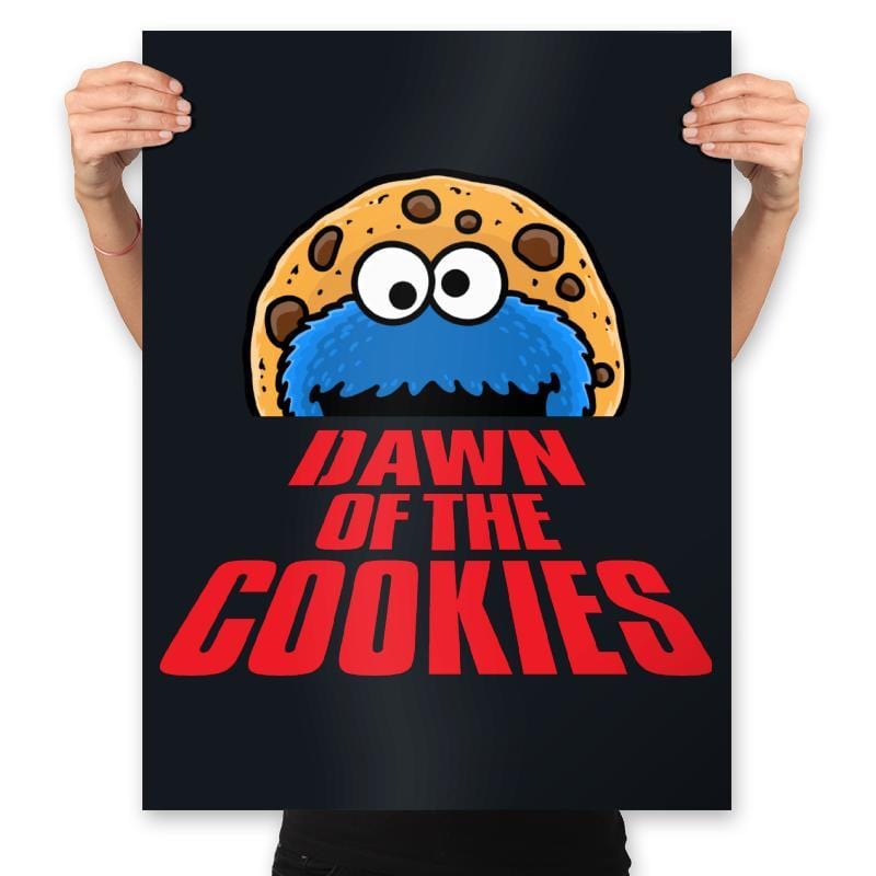 Dawn of the Cookies - Prints Posters RIPT Apparel 18x24 / Black