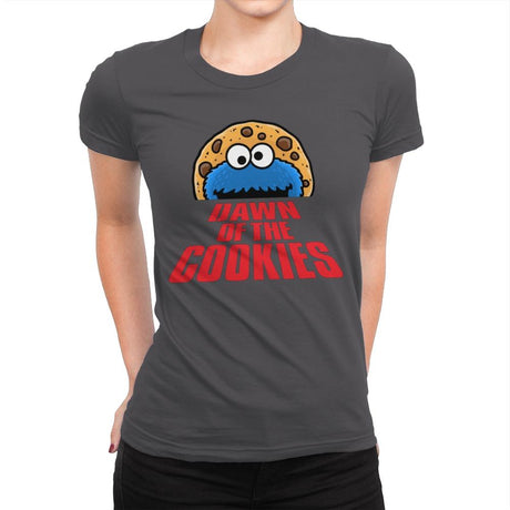 Dawn of the Cookies - Womens Premium T-Shirts RIPT Apparel Small / Heavy Metal