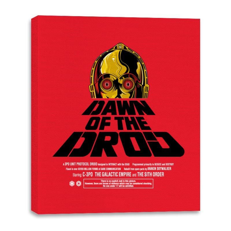 Dawn Of The Droid - Anytime - Canvas Wraps Canvas Wraps RIPT Apparel 16x20 / Red