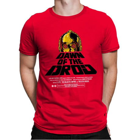 Dawn Of The Droid - Anytime - Mens Premium T-Shirts RIPT Apparel Small / Red