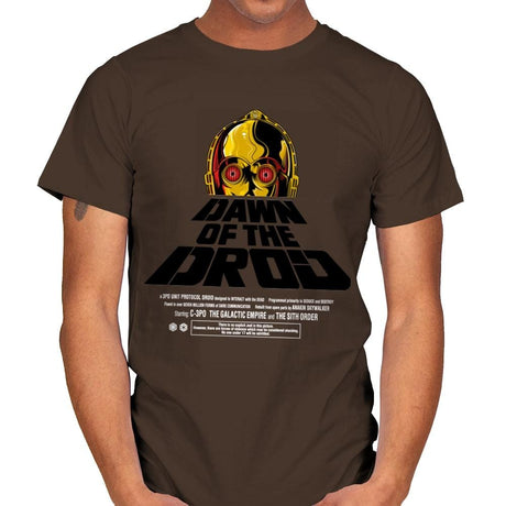 Dawn Of The Droid - Anytime - Mens T-Shirts RIPT Apparel Small / Dark Chocolate