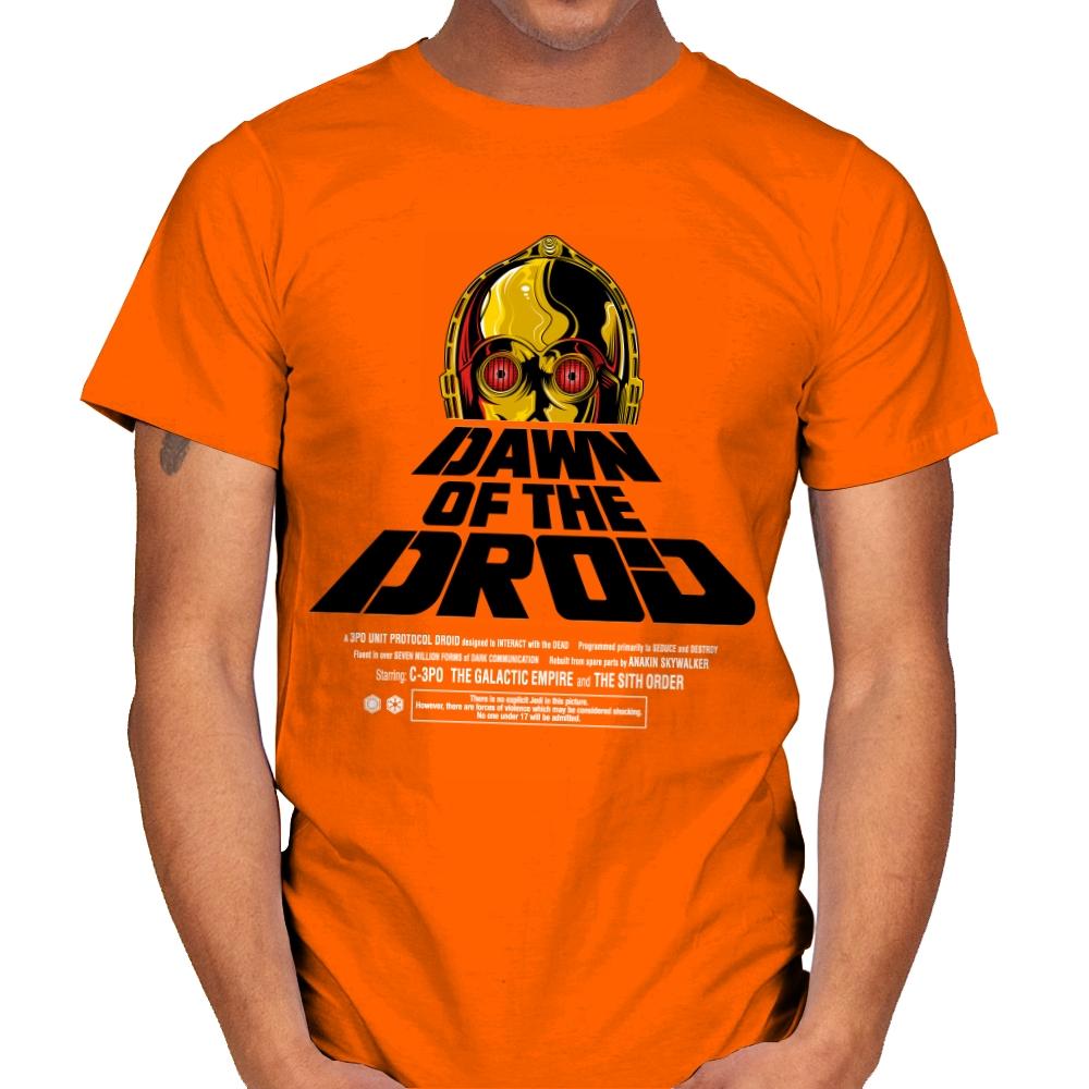 Dawn Of The Droid - Anytime - Mens T-Shirts RIPT Apparel Small / Orange