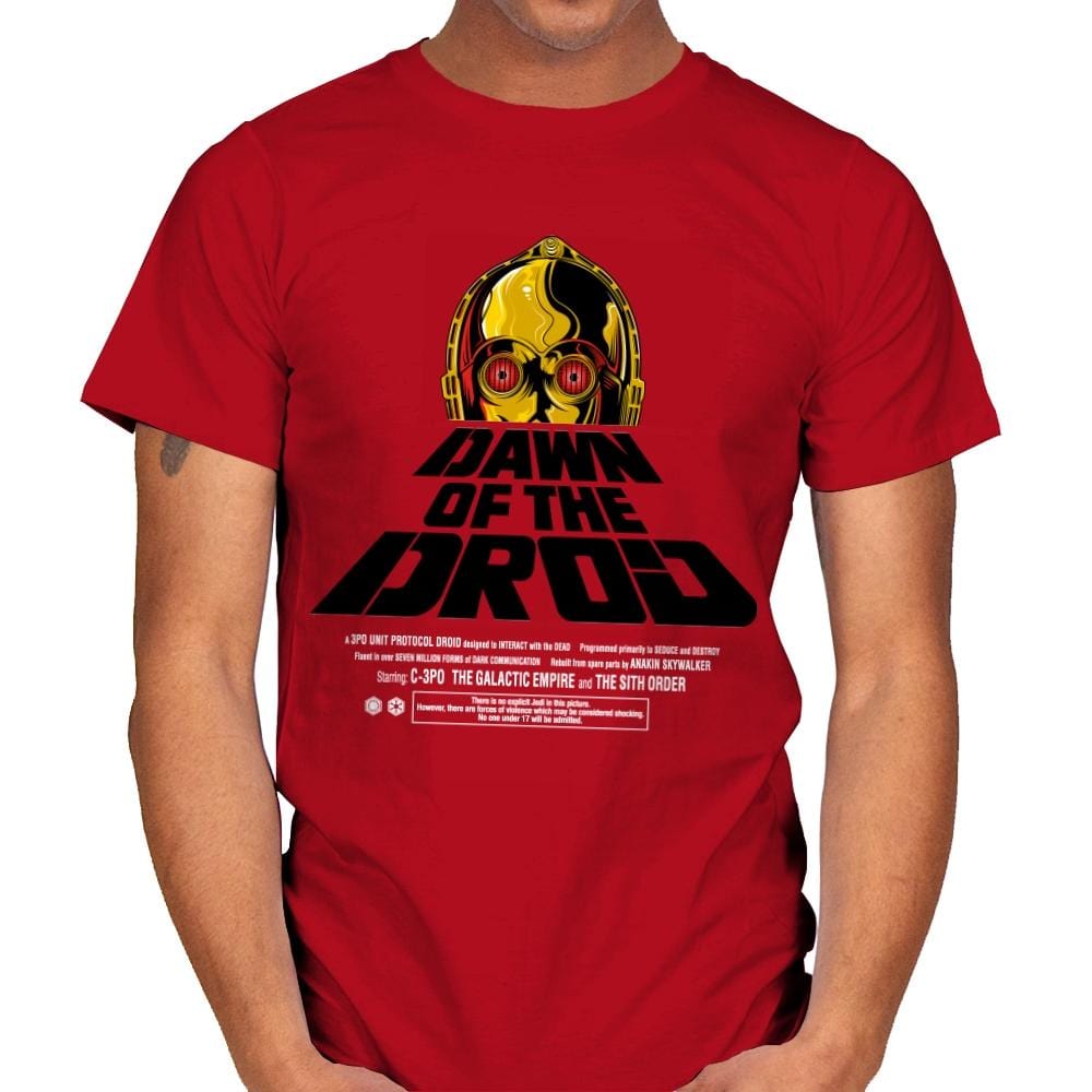 Dawn Of The Droid - Anytime - Mens T-Shirts RIPT Apparel Small / Red
