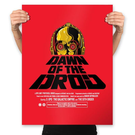 Dawn Of The Droid - Anytime - Prints Posters RIPT Apparel 18x24 / Red