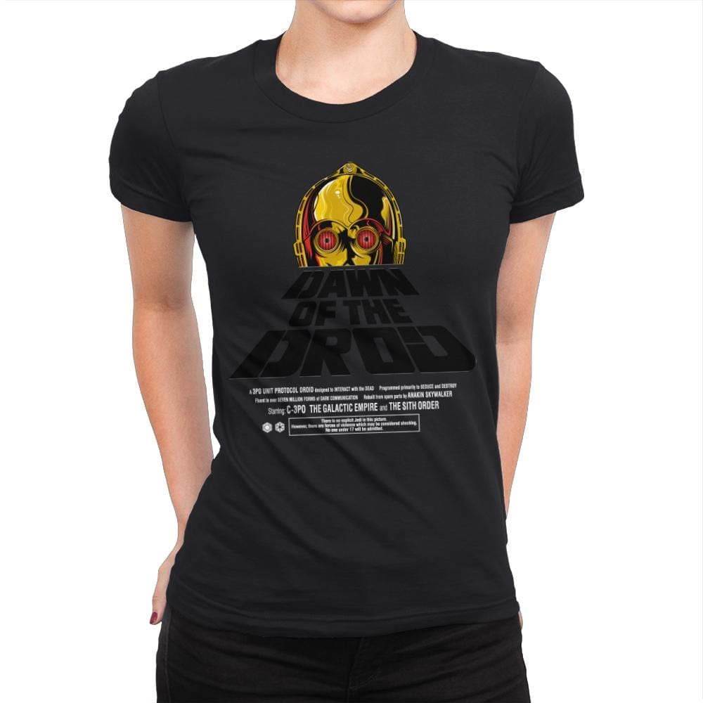 Dawn Of The Droid - Anytime - Womens Premium T-Shirts RIPT Apparel Small / Black