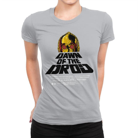 Dawn Of The Droid - Anytime - Womens Premium T-Shirts RIPT Apparel Small / Silver