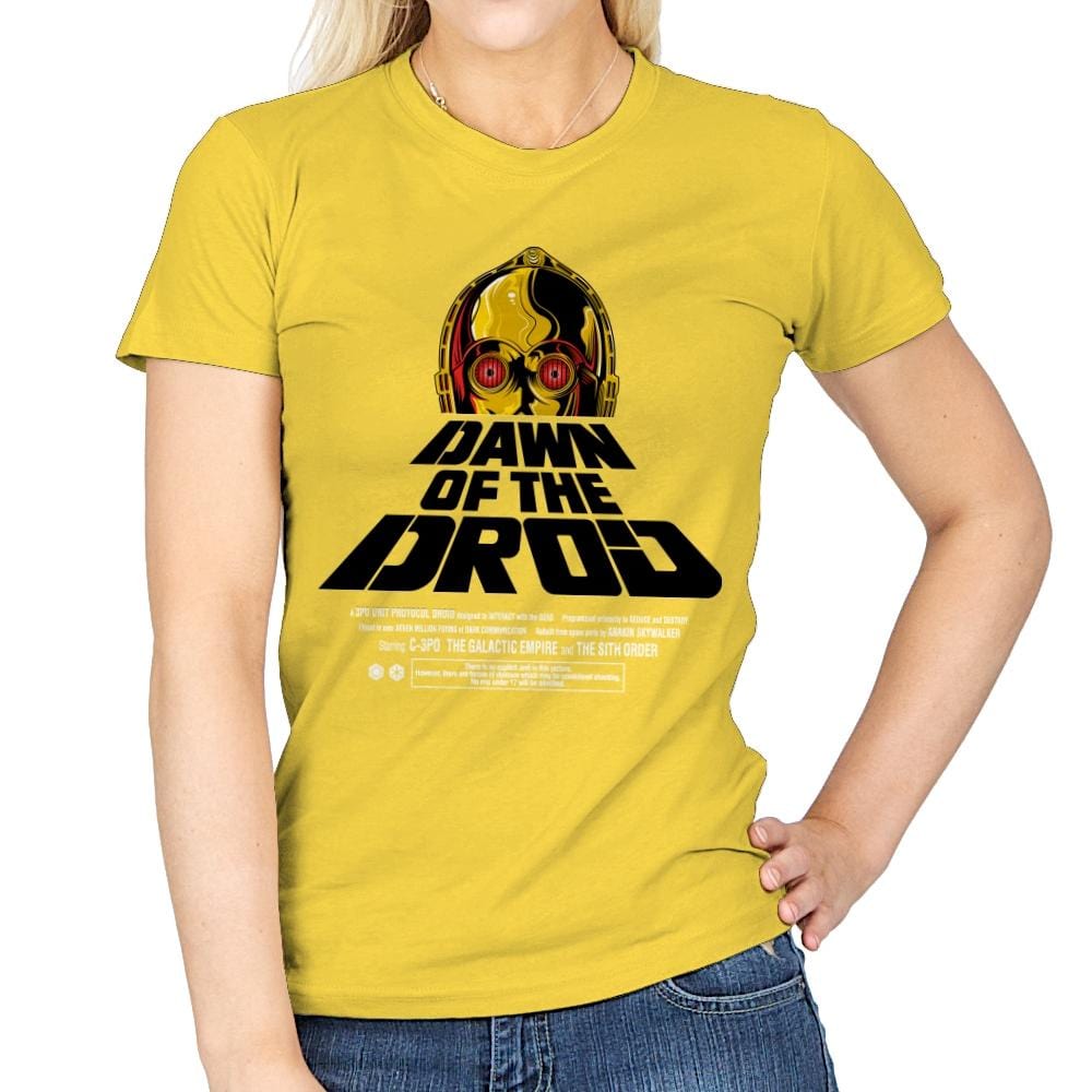 Dawn Of The Droid - Anytime - Womens T-Shirts RIPT Apparel Small / Daisy