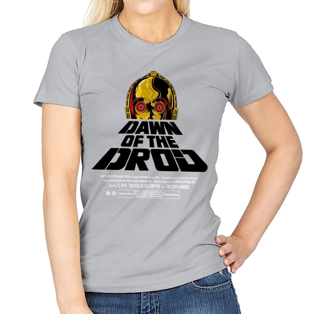 Dawn Of The Droid - Anytime - Womens T-Shirts RIPT Apparel Small / Sport Grey