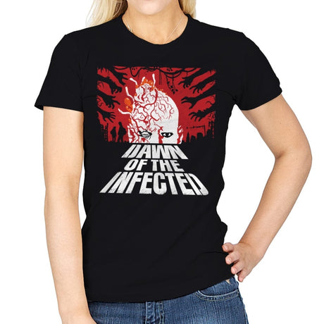 Dawn of the Infected - Womens T-Shirts RIPT Apparel Small / Black