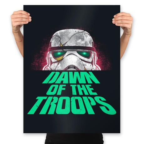 Dawn of the Troops - Prints Posters RIPT Apparel 18x24 / Black