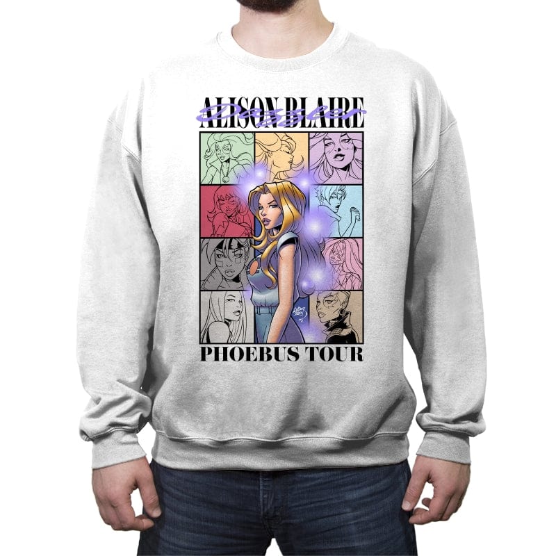 Dazzler Eras - Crew Neck Sweatshirt Crew Neck Sweatshirt RIPT Apparel Small / White