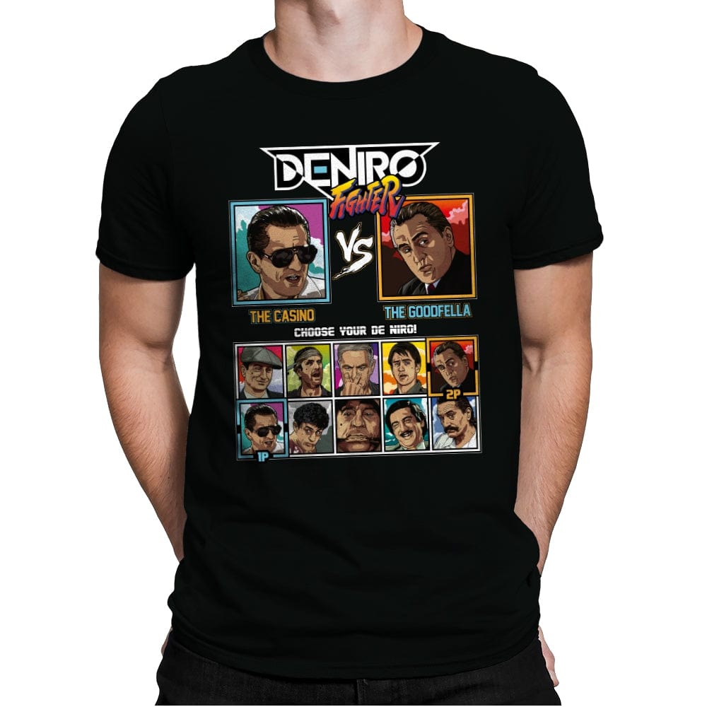 De Niro Fighter - Mens Premium T-Shirts RIPT Apparel Small / Black