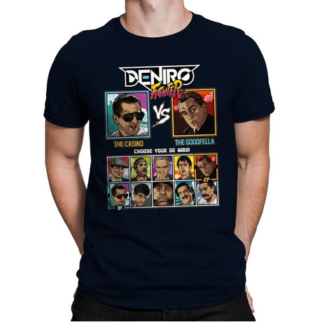 De Niro Fighter - Mens Premium T-Shirts RIPT Apparel Small / Midnight Navy