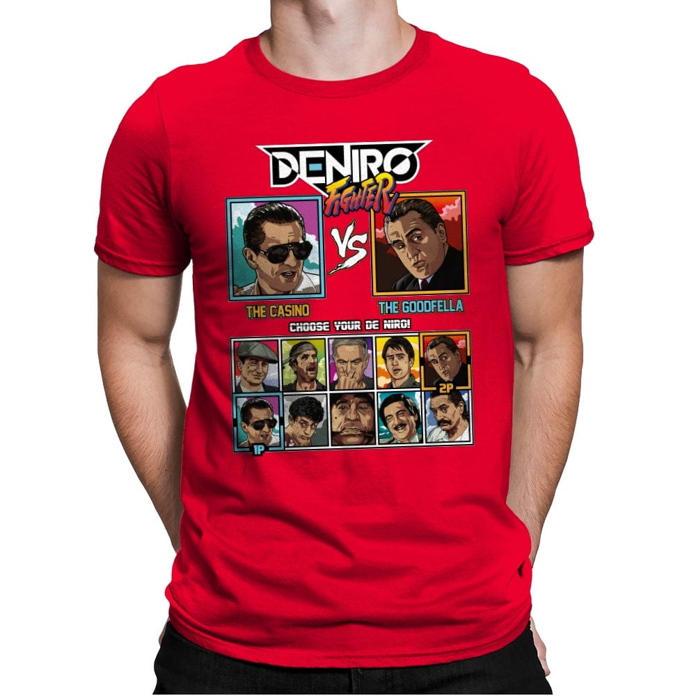 De Niro Fighter - Mens Premium T-Shirts RIPT Apparel Small / Red