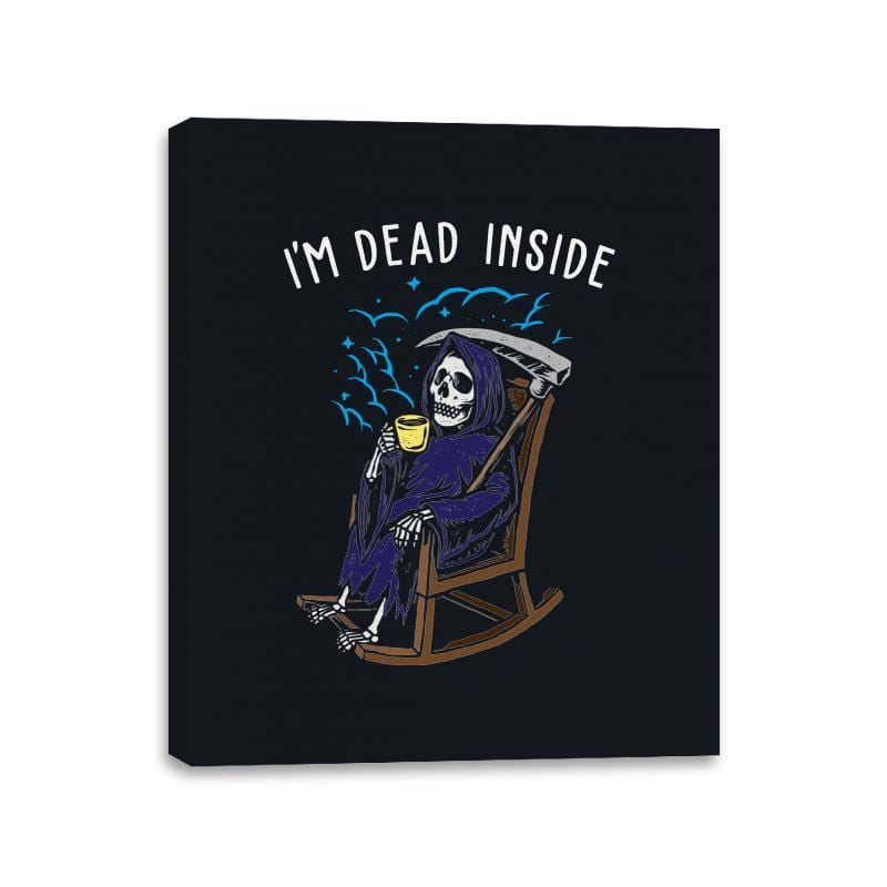 Dead Inside - Canvas Wraps Canvas Wraps RIPT Apparel 11x14 / Black