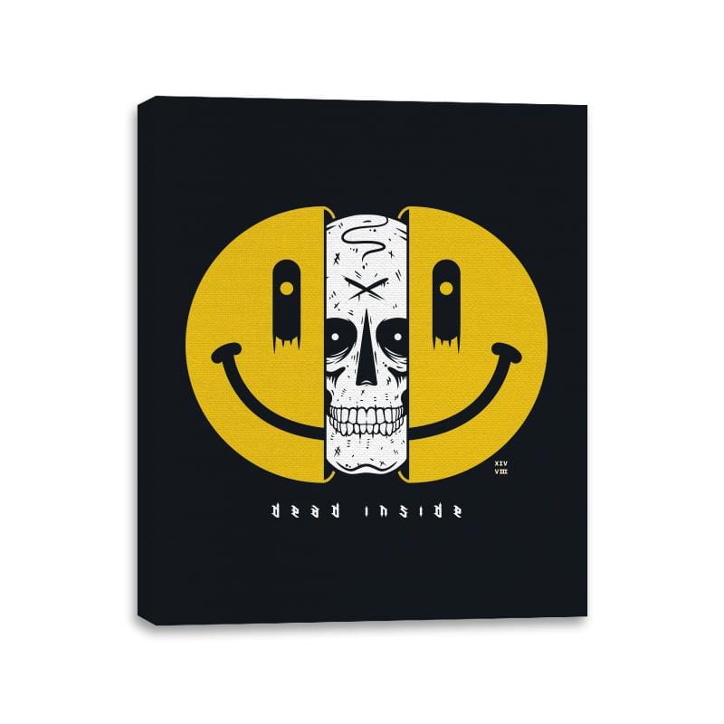 Dead Inside - Canvas Wraps Canvas Wraps RIPT Apparel 11x14 / Black