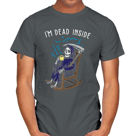 Dead Inside - Mens T-Shirts RIPT Apparel Small / Charcoal