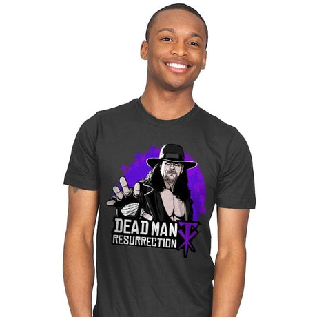DEAD MAN RESURRECTION - Mens T-Shirts RIPT Apparel Small / Charcoal