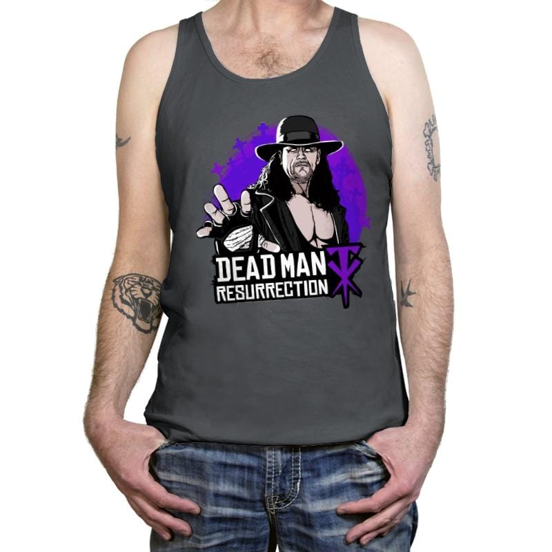 DEAD MAN RESURRECTION - Tanktop Tanktop RIPT Apparel X-Small / Asphalt