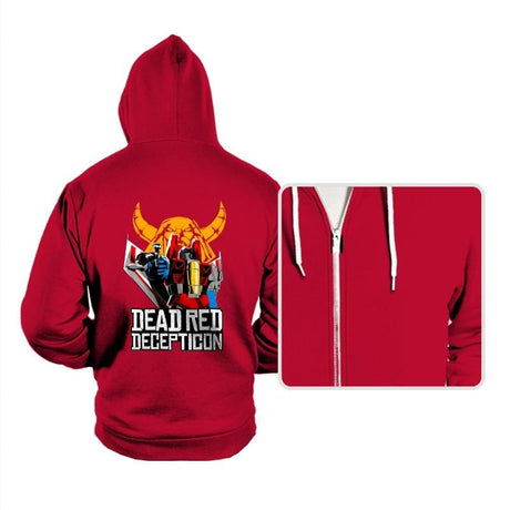 Dead Red Deception - Hoodies Hoodies RIPT Apparel Small / Red