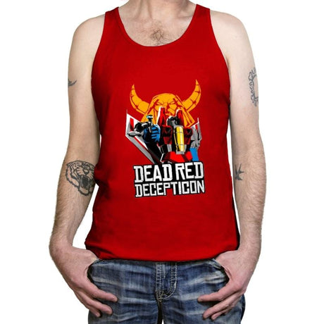 Dead Red Deception - Tanktop Tanktop RIPT Apparel X-Small / Red