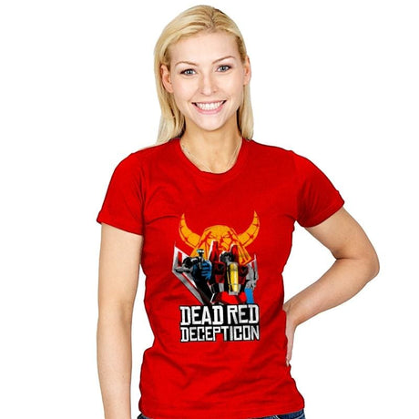 Dead Red Deception - Womens T-Shirts RIPT Apparel