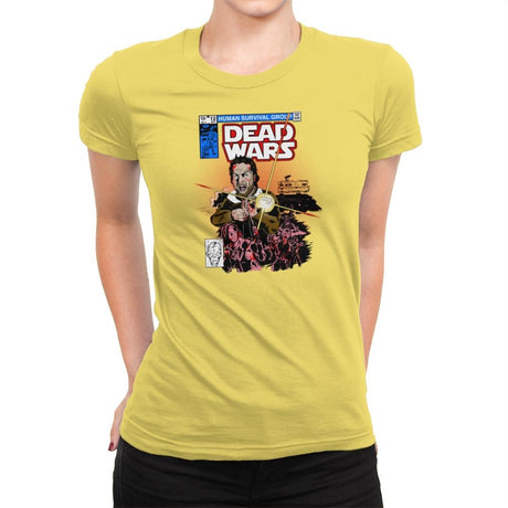 Dead Wars Exclusive - Womens Premium T-Shirts RIPT Apparel Small / Vibrant Yellow
