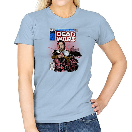 Dead Wars Exclusive - Womens T-Shirts RIPT Apparel Small / Light Blue