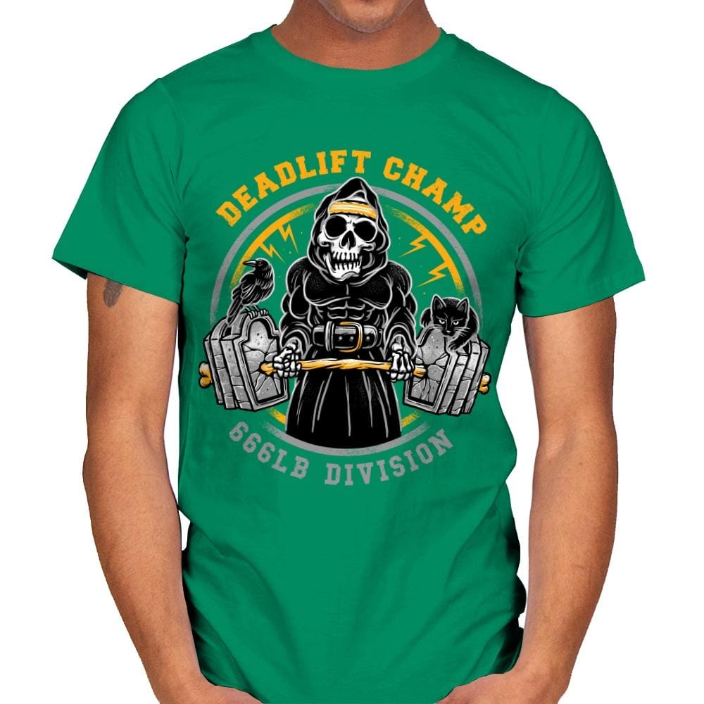 Deadlift Champ - Mens T-Shirts RIPT Apparel Small / Kelly