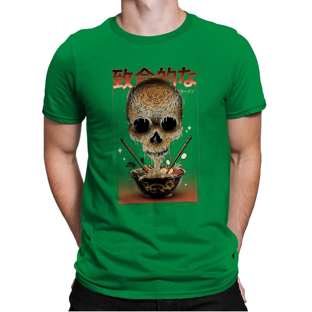 Deadly Ramen - Mens Premium T-Shirts RIPT Apparel Small / Kelly