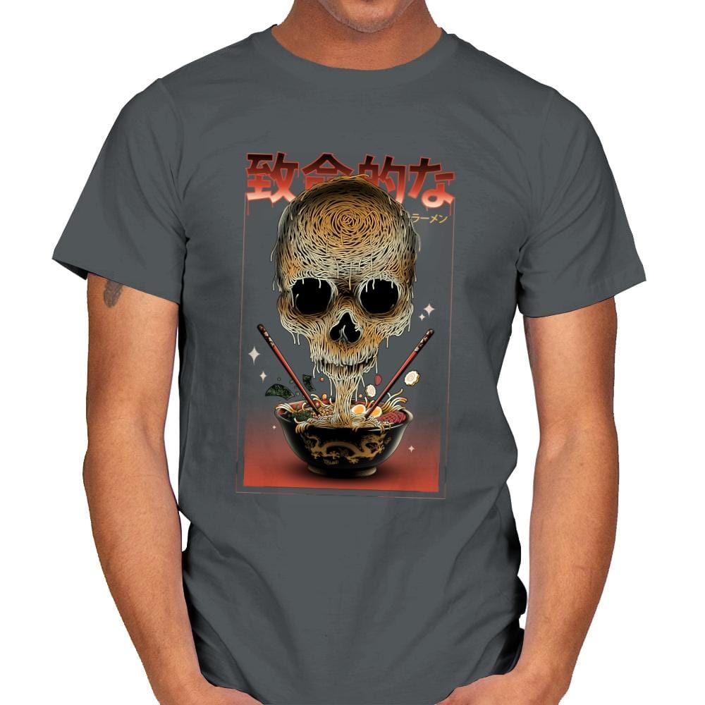 Deadly Ramen - Mens T-Shirts RIPT Apparel Small / Charcoal