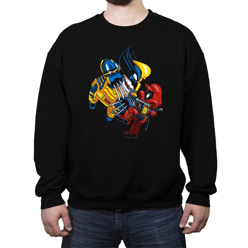 Deadplumber and Warverine - Crew Neck Sweatshirt Crew Neck Sweatshirt RIPT Apparel Small / Black