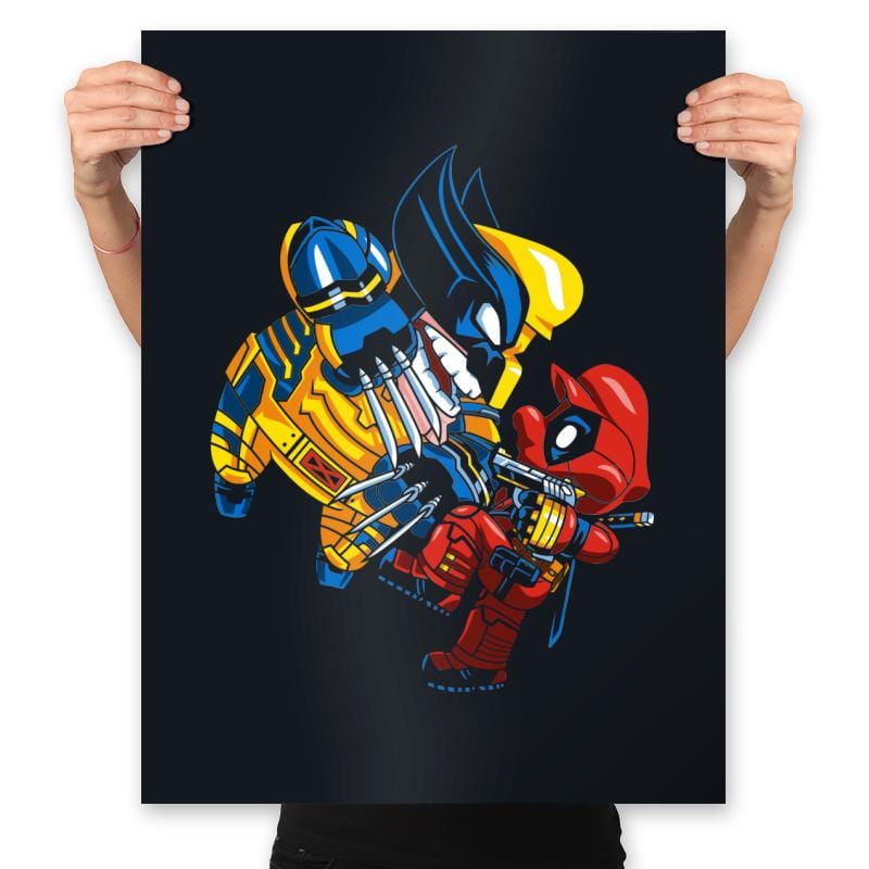 Deadplumber and Warverine - Prints Posters RIPT Apparel 18x24 / Black