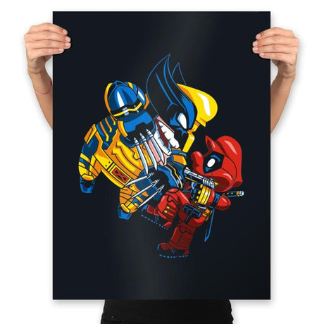 Deadplumber and Warverine - Prints Posters RIPT Apparel 18x24 / Black