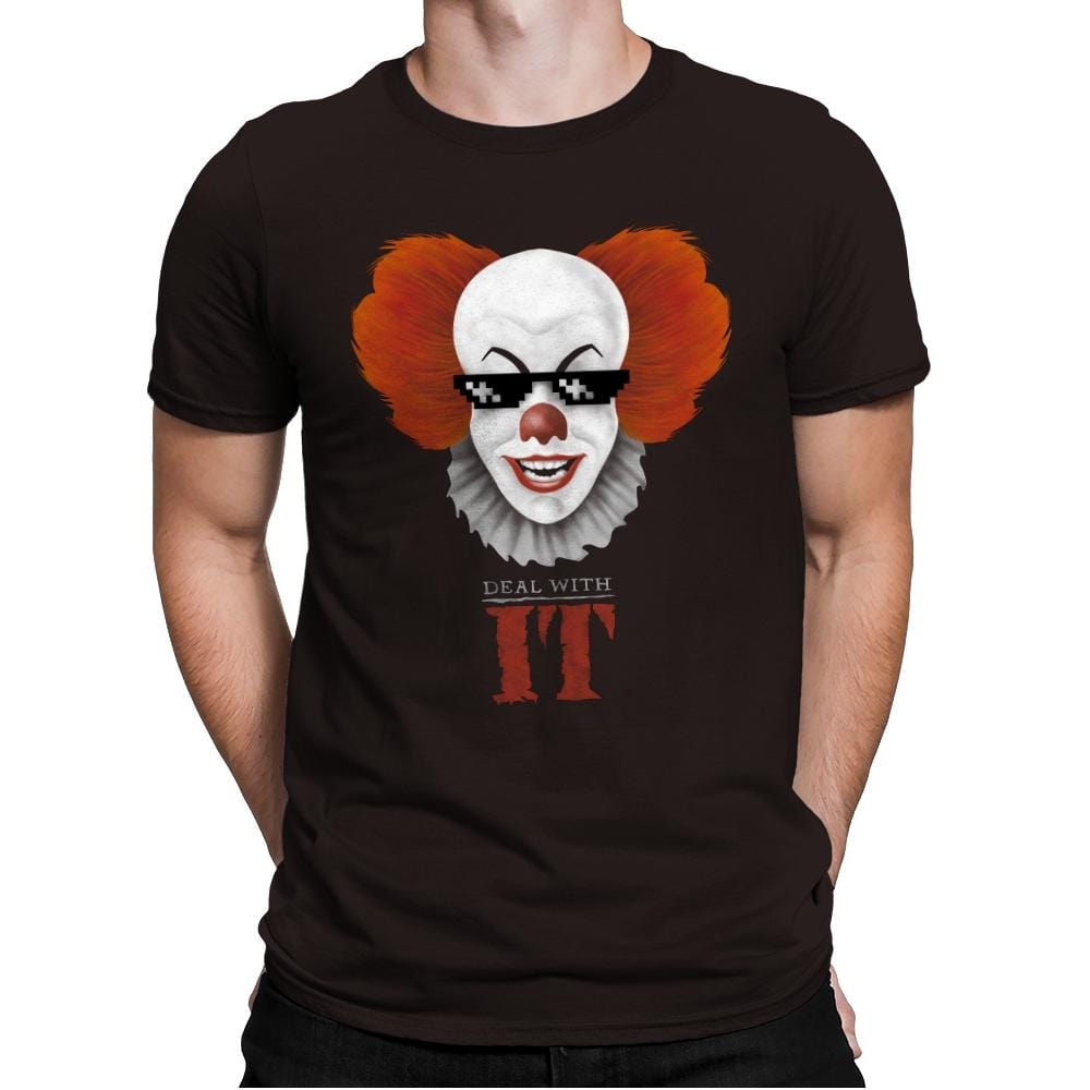 Deal With IT - Anytime - Mens Premium T-Shirts RIPT Apparel Small / Dark Chocolate