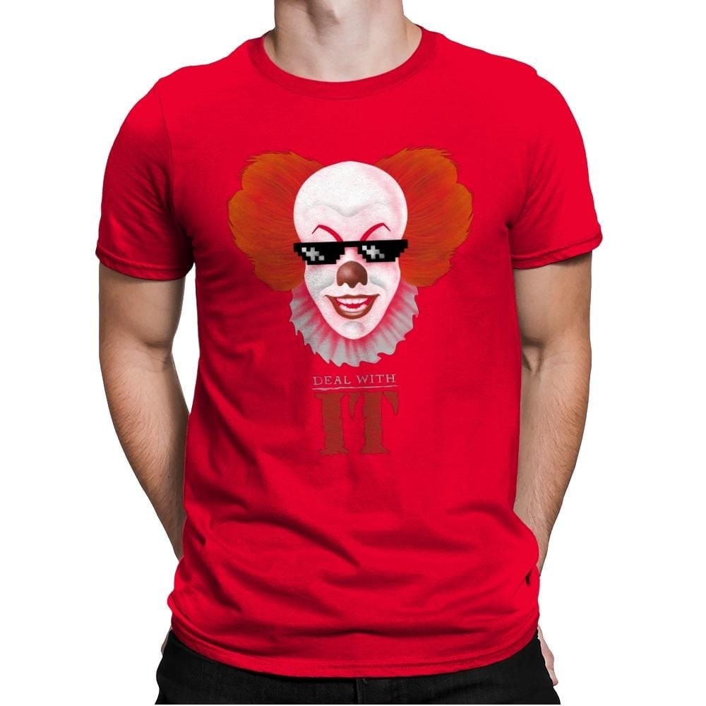 Deal With IT - Anytime - Mens Premium T-Shirts RIPT Apparel Small / Red