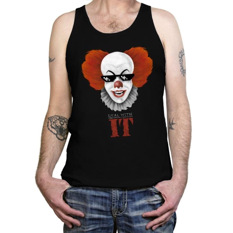 Deal With IT - Anytime - Tanktop Tanktop RIPT Apparel X-Small / Black