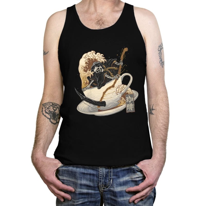 Death by Coffee - Tanktop Tanktop RIPT Apparel X-Small / Black
