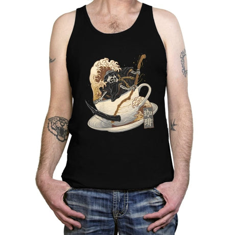 Death by Coffee - Tanktop Tanktop RIPT Apparel X-Small / Black