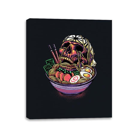 Death By Ramen - Canvas Wraps Canvas Wraps RIPT Apparel 11x14 / Black