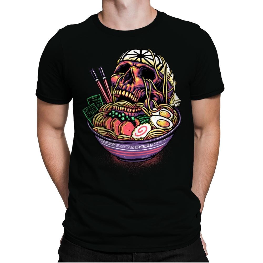 Death By Ramen - Mens Premium T-Shirts RIPT Apparel Small / Black