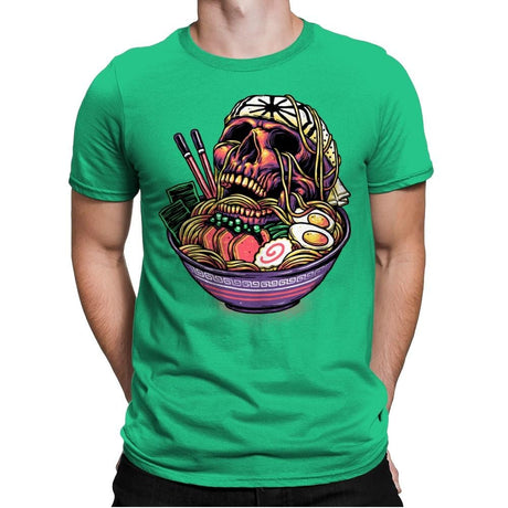 Death By Ramen - Mens Premium T-Shirts RIPT Apparel Small / Kelly