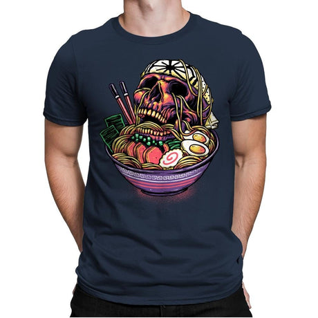 Death By Ramen - Mens Premium T-Shirts RIPT Apparel Small / Midnight Navy