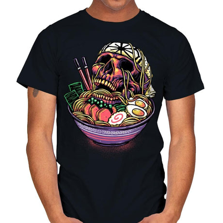 Death By Ramen - Mens T-Shirts RIPT Apparel Small / Black