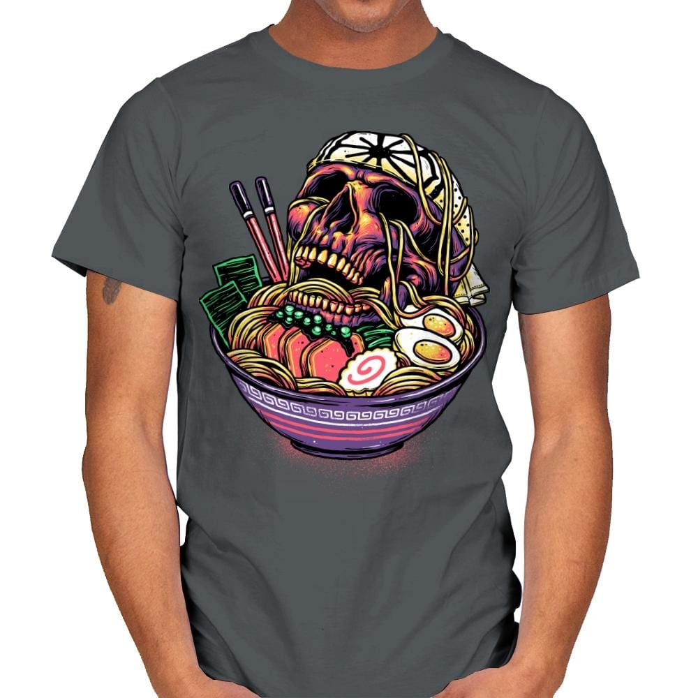 Death By Ramen - Mens T-Shirts RIPT Apparel Small / Charcoal