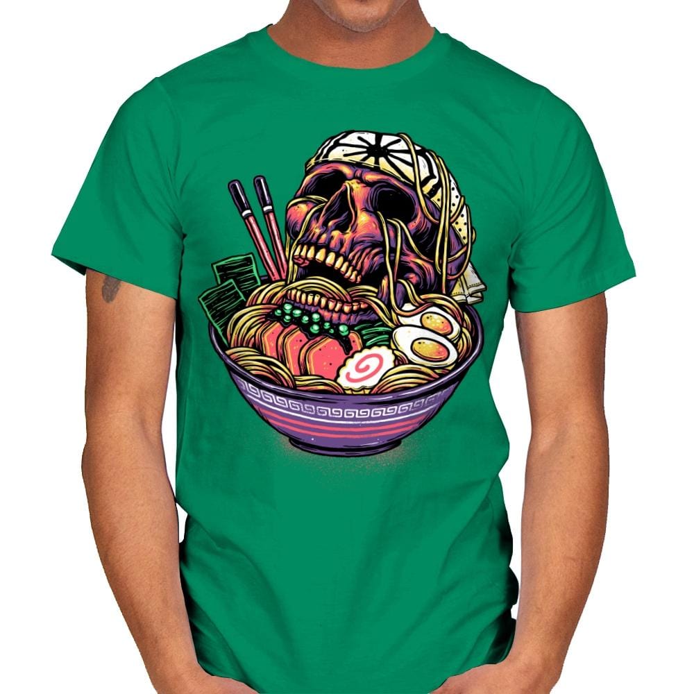 Death By Ramen - Mens T-Shirts RIPT Apparel Small / Kelly