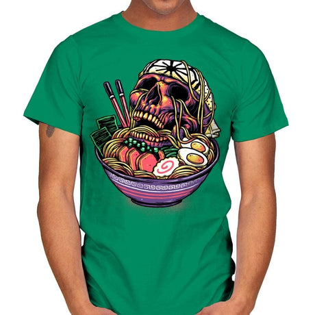 Death By Ramen - Mens T-Shirts RIPT Apparel Small / Kelly