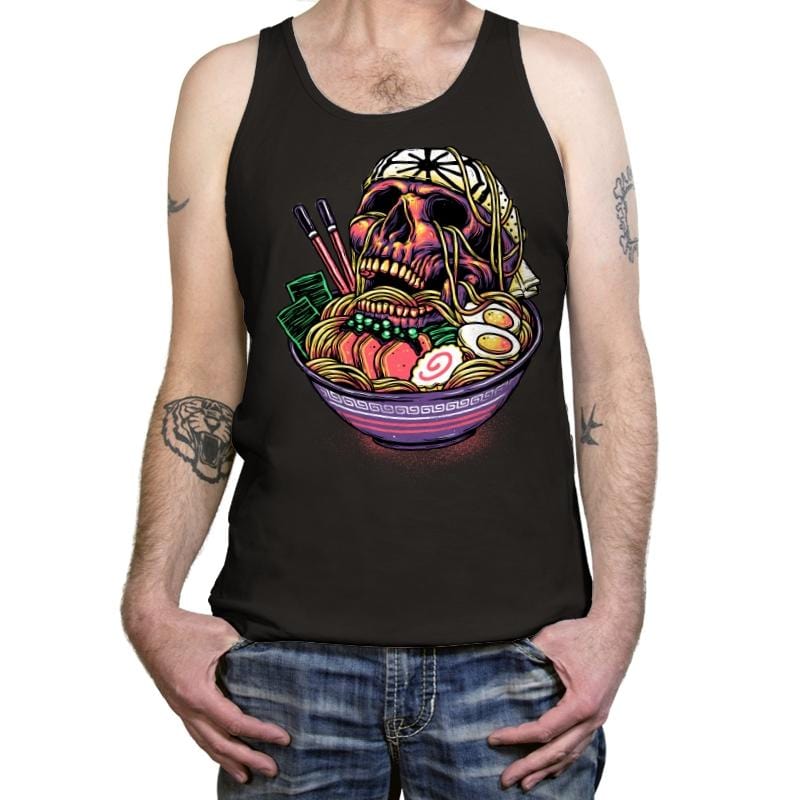 Death By Ramen - Tanktop Tanktop RIPT Apparel X-Small / Black