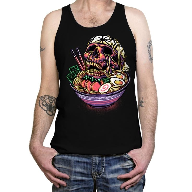 Death By Ramen - Tanktop Tanktop RIPT Apparel X-Small / Black
